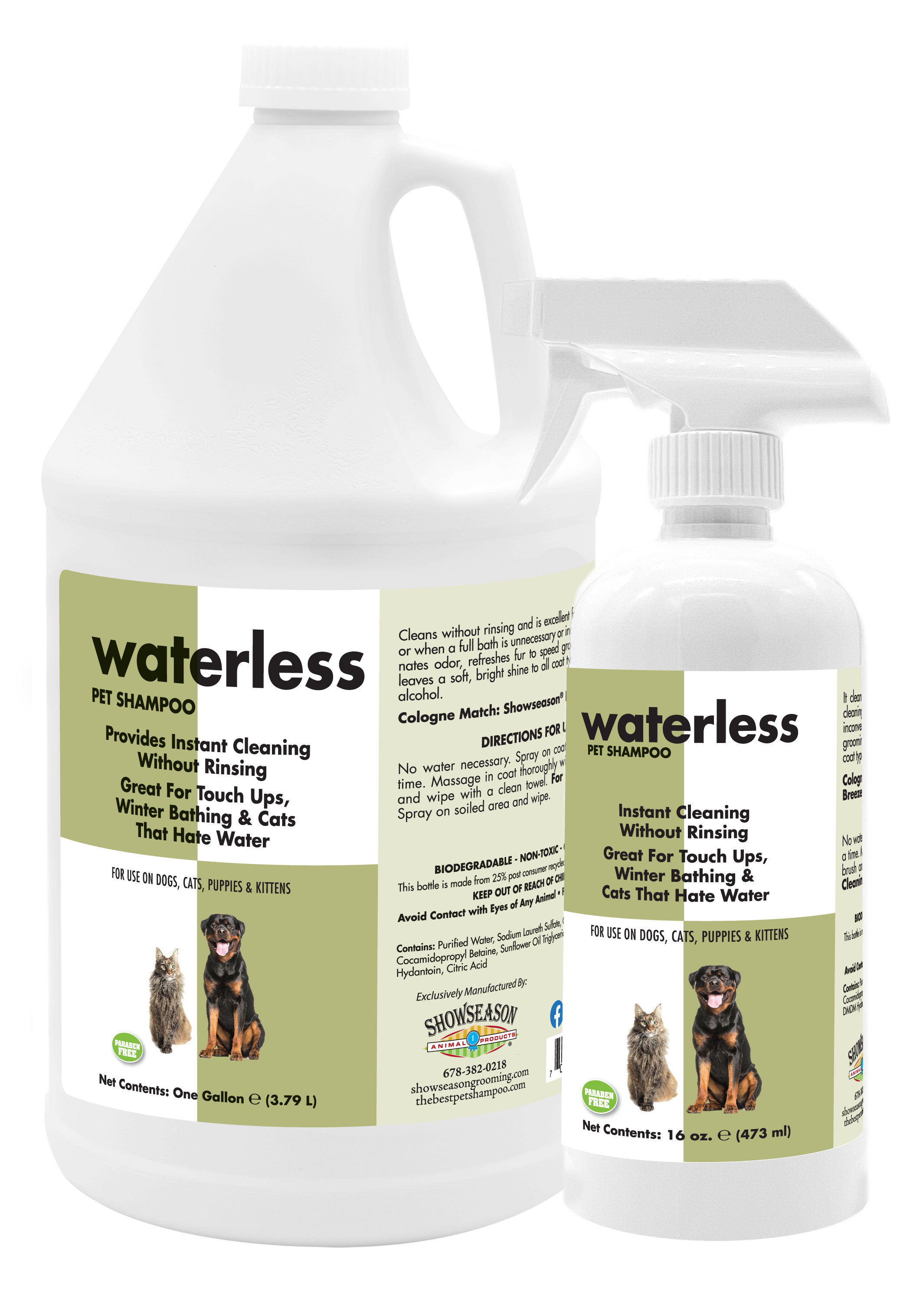 Waterless Pet Shampoo Showseason®