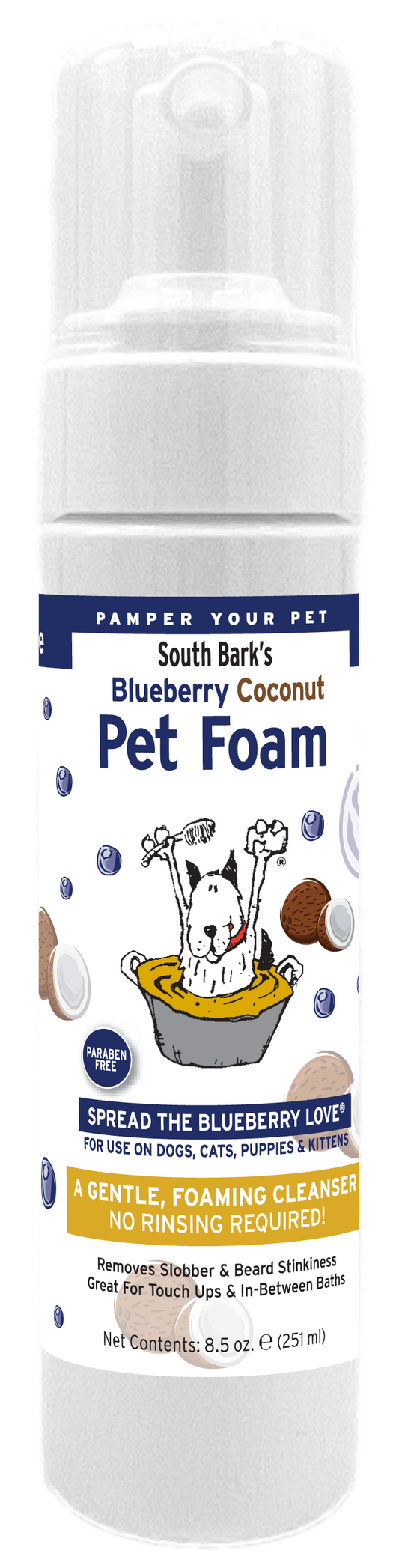 Blueberry-Coconut Face Foam® | South Bark™