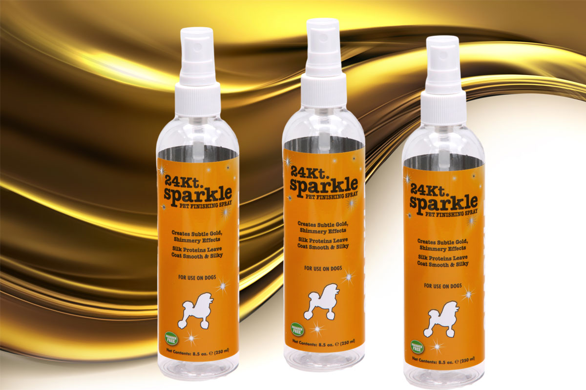 24 Kt. Gold Sparkle Pet Spray 8.5 oz. | Showseason®