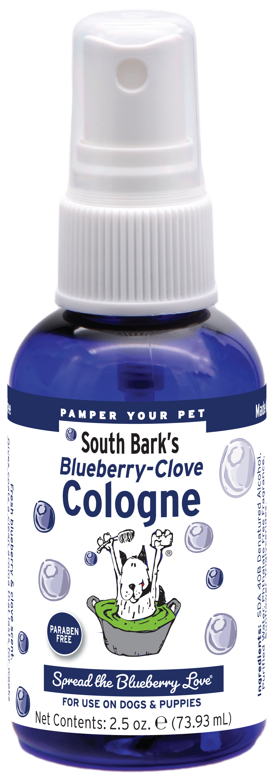 Blueberry-Clove Pet Cologne | South Bark™