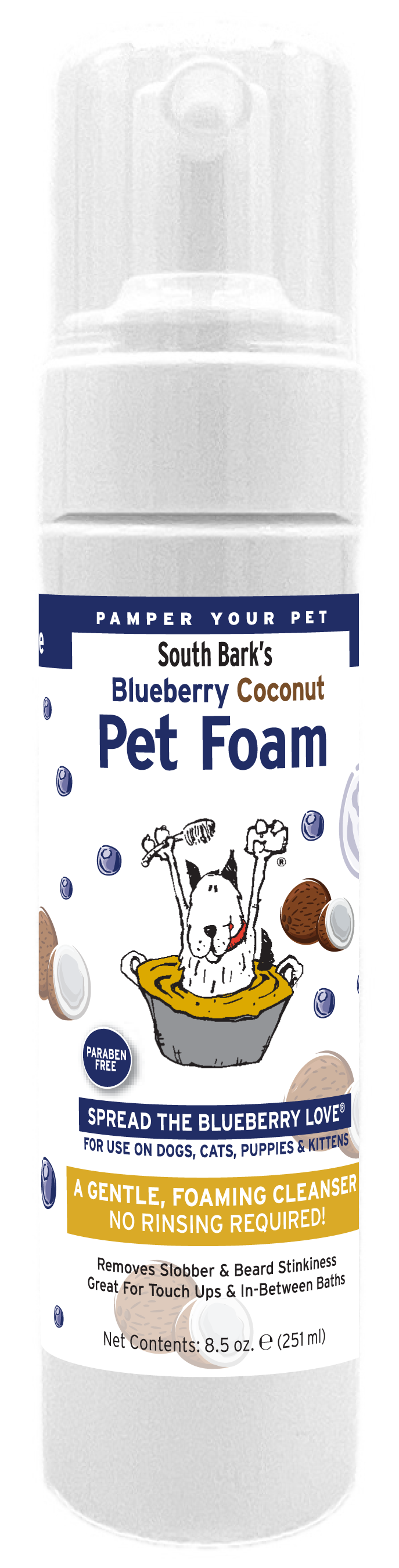 Blueberry-Coconut Face Foam® | South Bark™