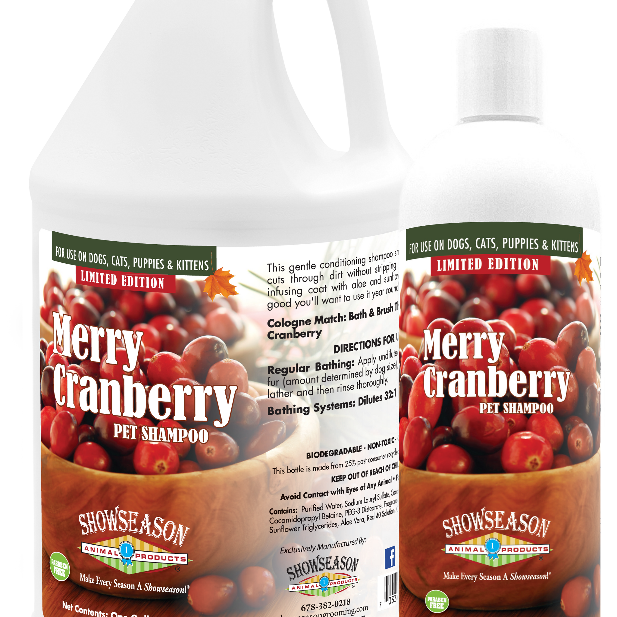 Merry Cranberry Pet Shampoo | Showseason®